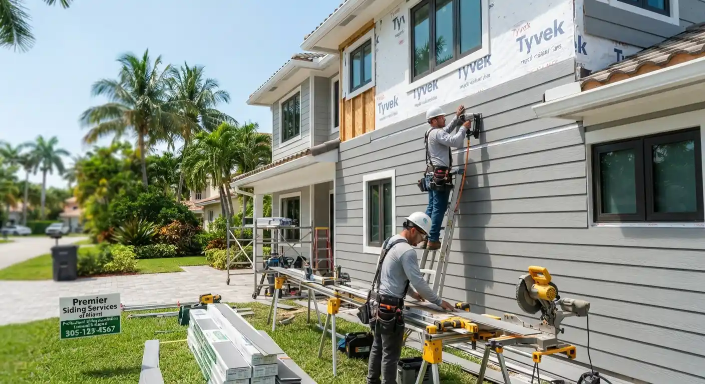 Professional siding services in Miami